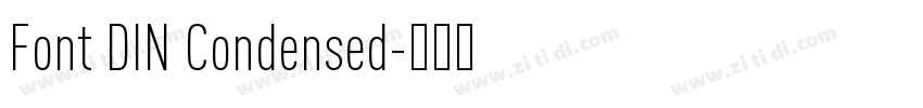 Font DIN Condensed字体转换